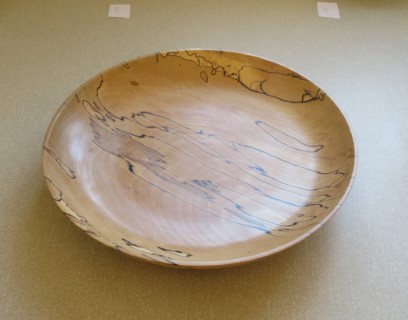 this spalted beech platter won a commended certificate for Nick Caruana